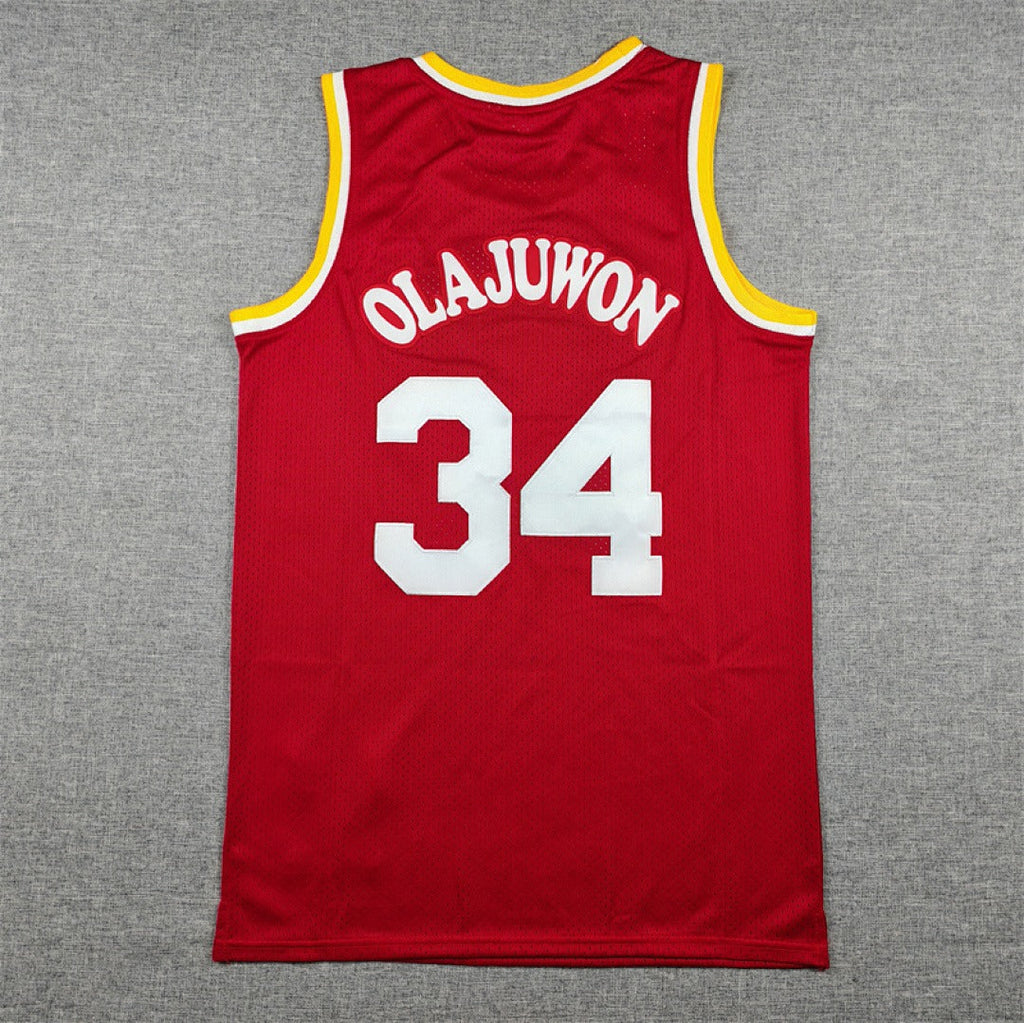 Hakeem Olajuwon #34 Houston Rockets NBA Retro Jersey