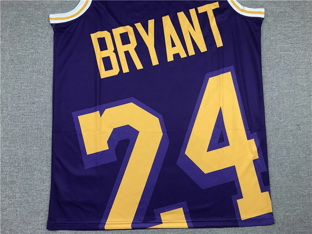 Kobe Bryant #24 Los Angeles Lakers NBA Retro Embroidered Jersey