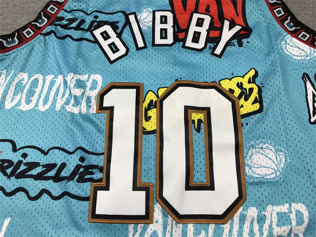 Mike Bibby #10 Memphis Grizzlies NBA Retro Embroidered Jersey – Sizes S-XXXL