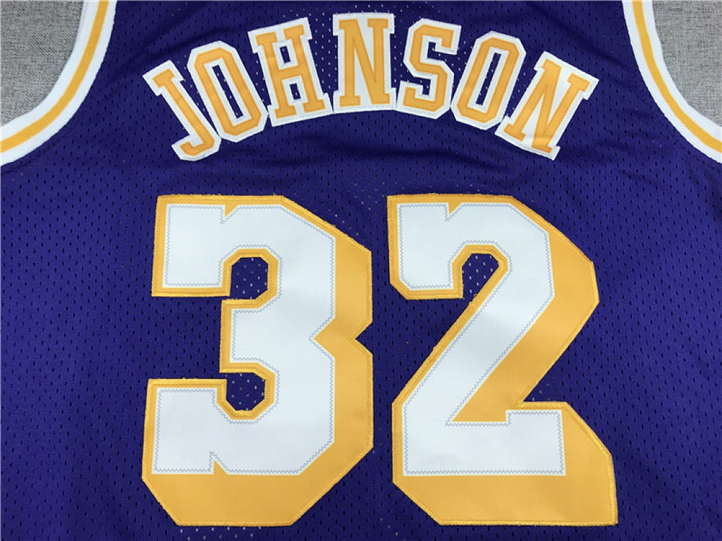 Magic Johnson #32 Los Angeles Lakers NBA Retro Embroidered Jersey – Sizes S-XXXL