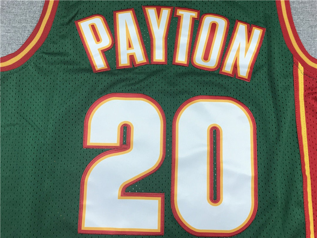 Seattle SuperSonics Gary Payton #20 NBA Retro Embroidered Jersey – Sizes S-XXXL