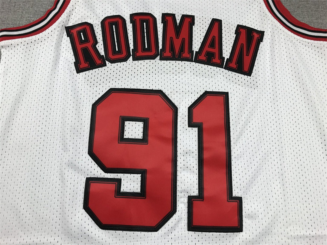 Chicago Rodman #91 NBA Retro Embroidered Jersey – Sizes S-XXXL