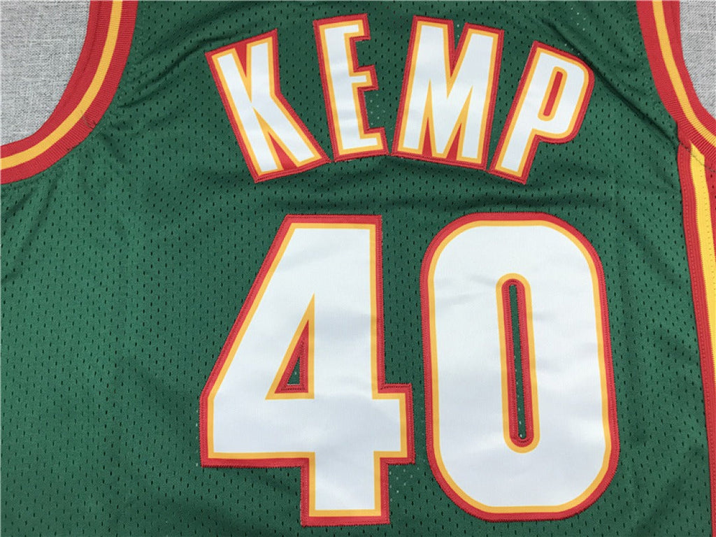 Shawn Kemp #40 Seattle SuperSonics Retro Embroidered Jersey – Sizes S-XXXL