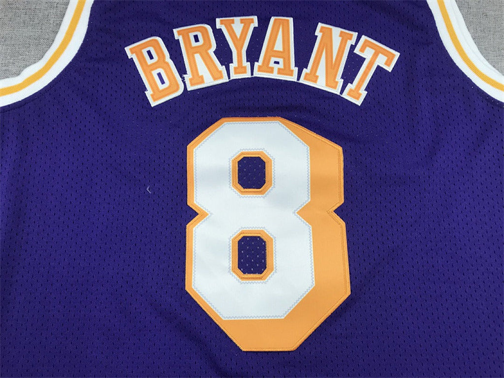Los Angeles Lakers Kobe Bryant #8 NBA Retro Embroidered Jersey – Sizes S-XXXL
