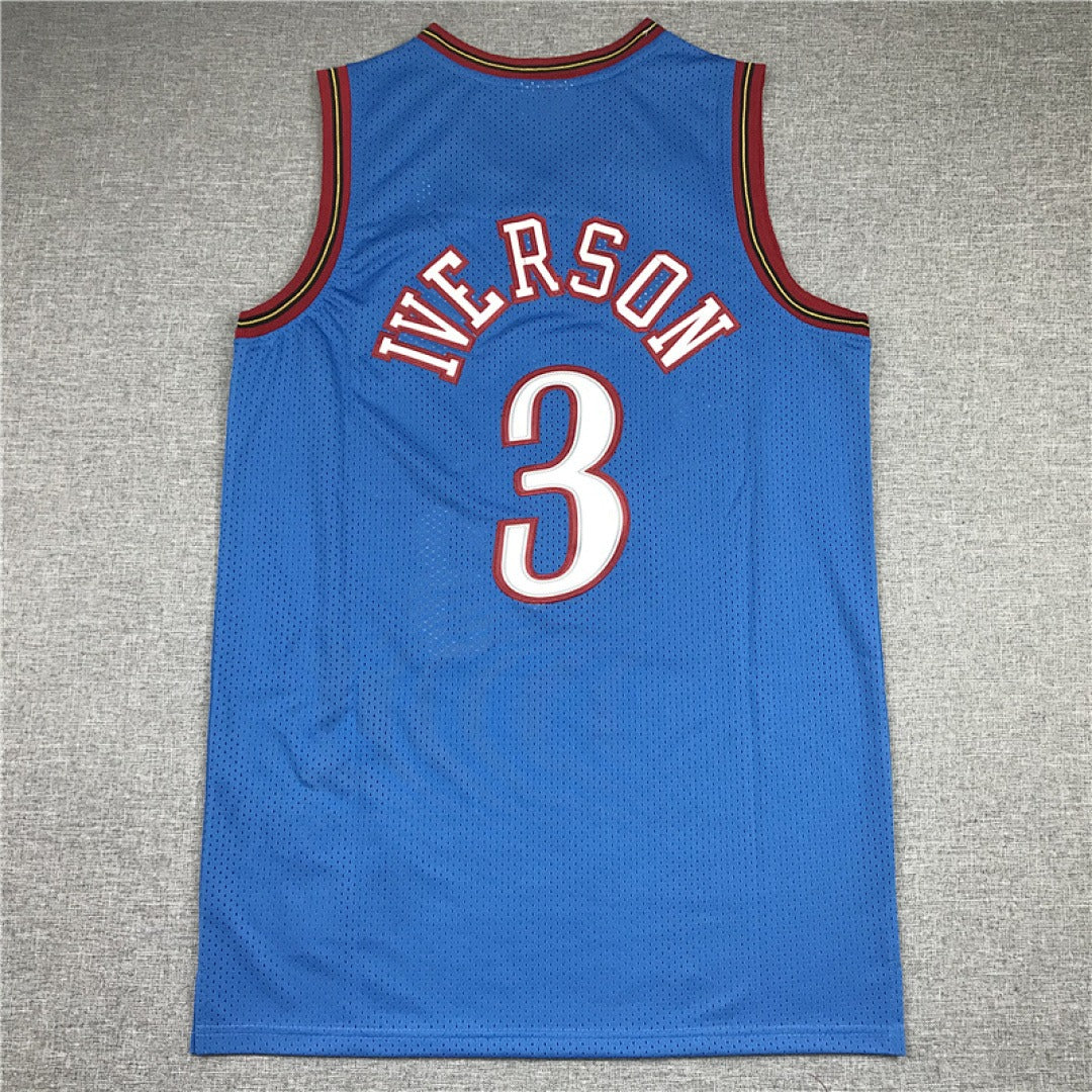 Philadelphia 76ers Allen Iverson #3 1999-2000 NBA Retro Embroidered Jersey – Sizes S-XXXL