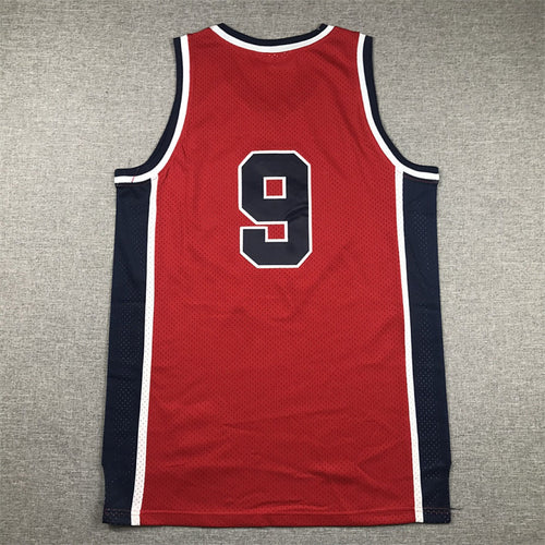 1984 Olympics USA Basketball #9 Retro Embroidered Jersey – Sizes S-XXXL