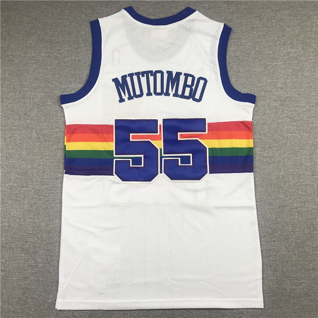 Dikembe Mutombo #55 Denver Nuggets NBA Retro Jersey