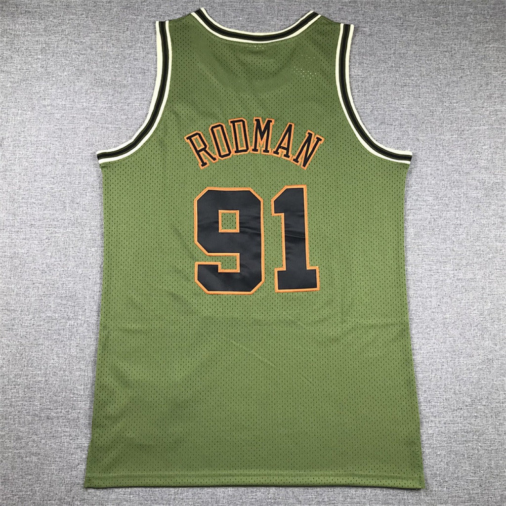 Chicago Rodman #91 NBA Retro Embroidered Jersey – Sizes S-XXXL