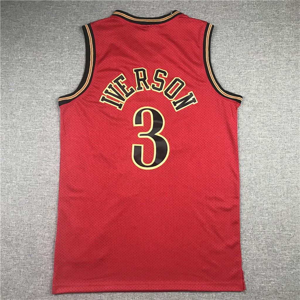 Philadelphia 76ers Allen Iverson #3 NBA Retro Embroidered Jersey – Sizes S-XXXL