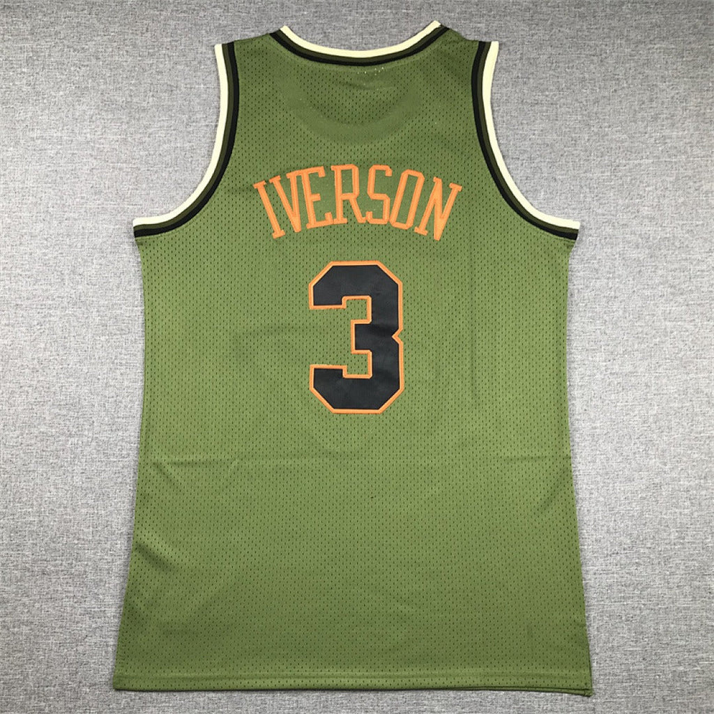 Philadelphia 76ers Allen Iverson #3 NBA Retro Embroidered Jersey – Sizes S-XXXL