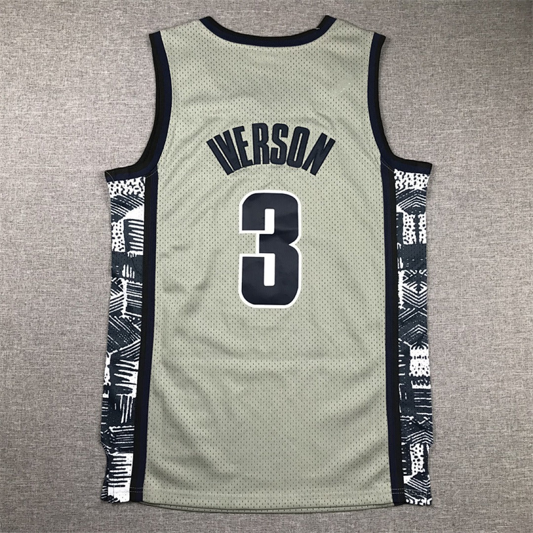 Georgetown Hoyas #3 Allen Iverson Retro NCAA Jersey – Sizes S–XXXL