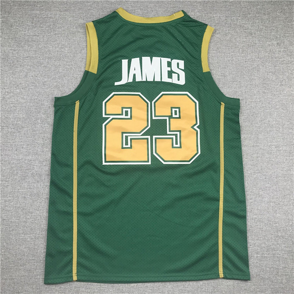 LeBron James #23 High School Retro Basketball Jersey – Sizes S to XXXL