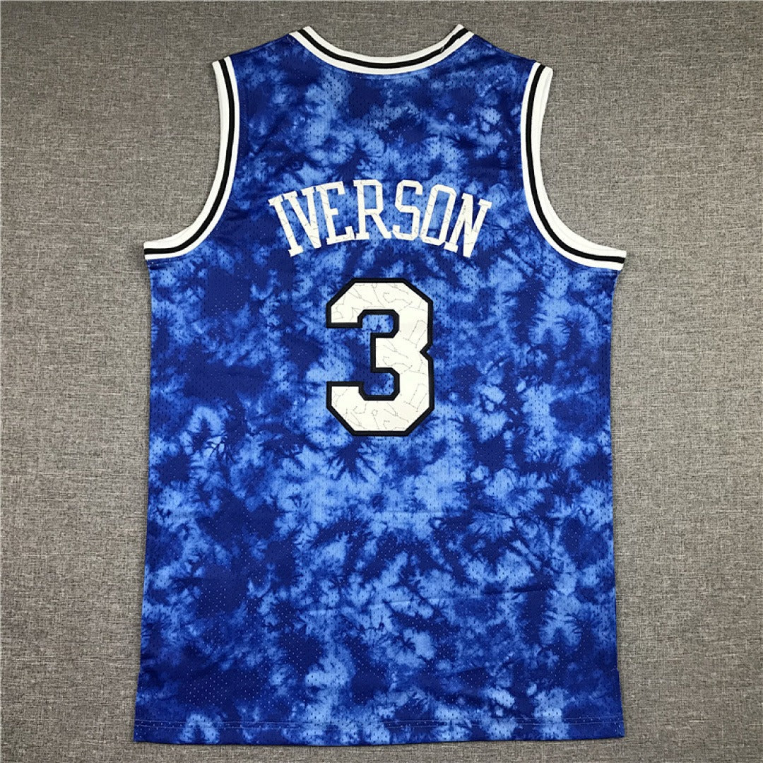 Philadelphia 76ers Allen Iverson #3 NBA Retro Embroidered Jersey – Sizes S-XXXL