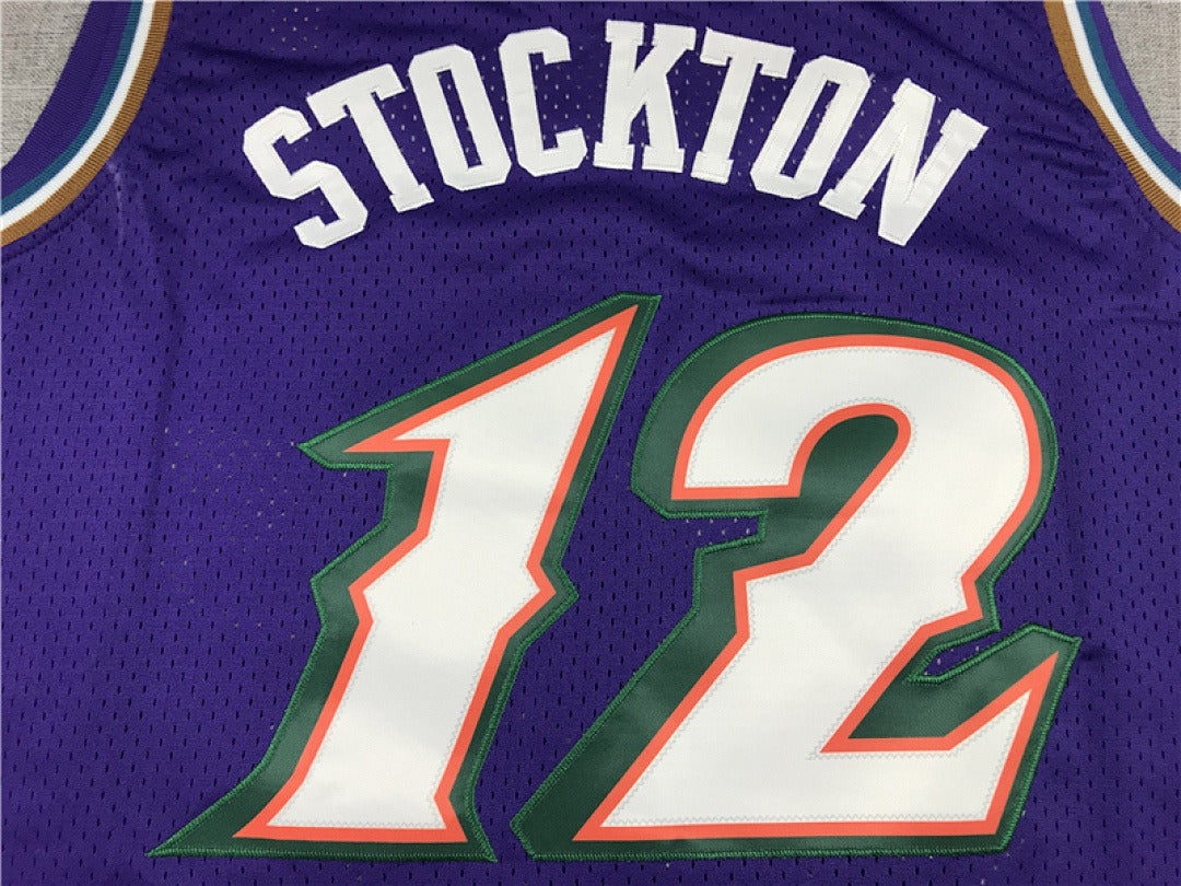 NBA retro version of the Utah Jazz #12 Stockton jersey