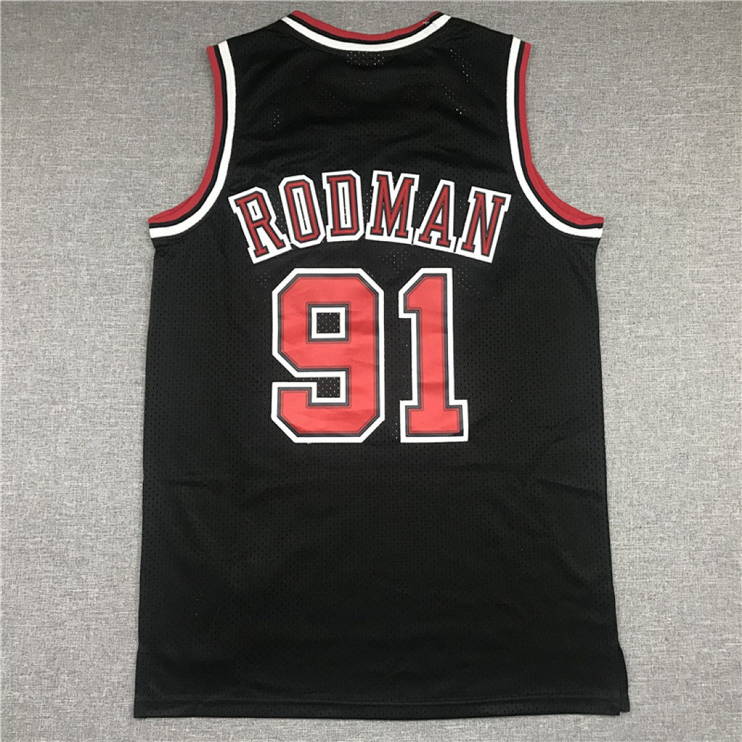 Chicago Rodman #91 NBA Retro Embroidered Jersey – Sizes S-XXXL