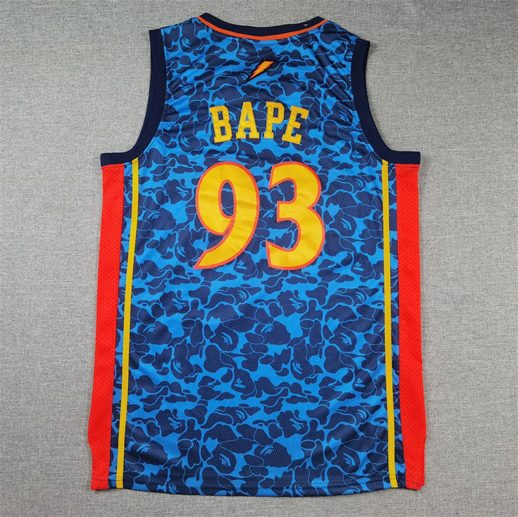 Golden State Warriors #93 NBA Retro Collaboration Embroidered Jersey