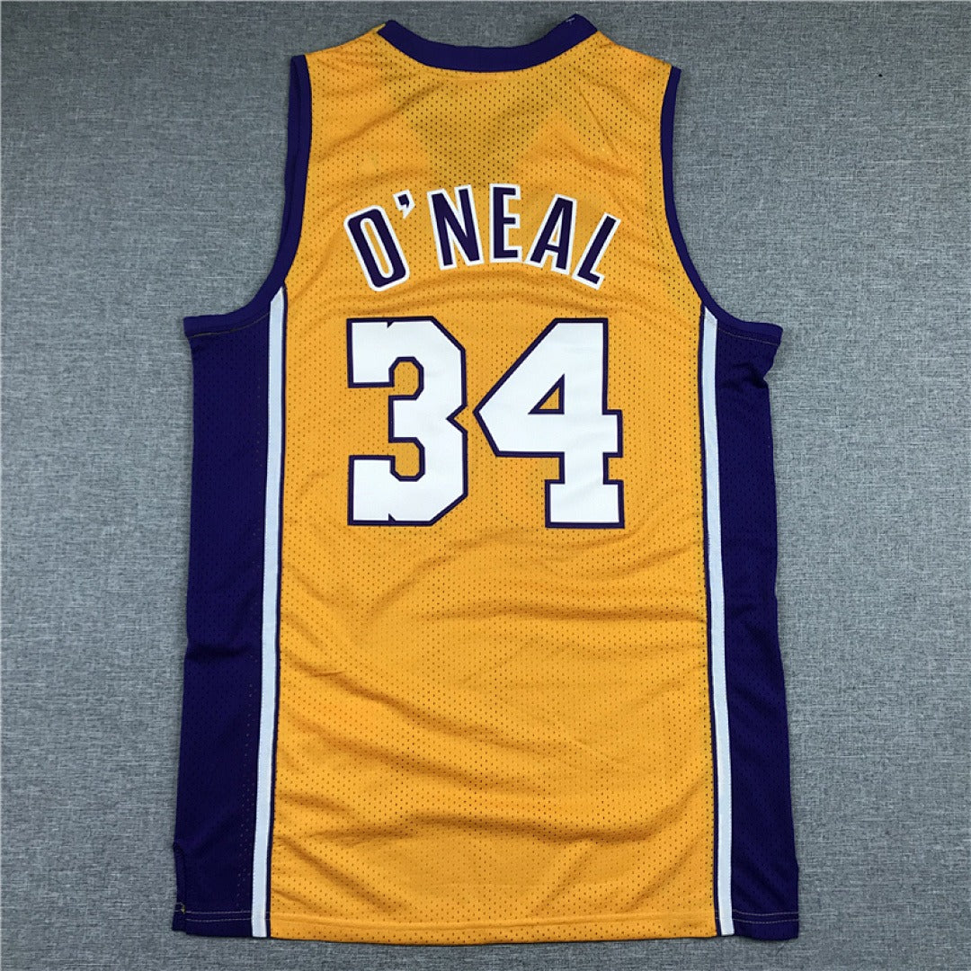 Shaquille O'Neal #34 Los Angeles Lakers NBA Retro Embroidered Jersey – Sizes S-XXXL