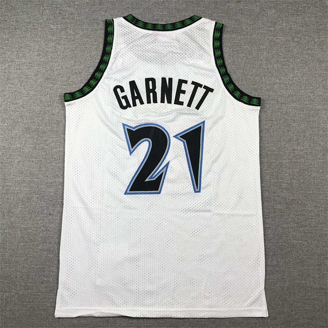 Minnesota Timberwolves #21 Kevin Garnett Retro NBA Jersey – Sizes S–XXXL