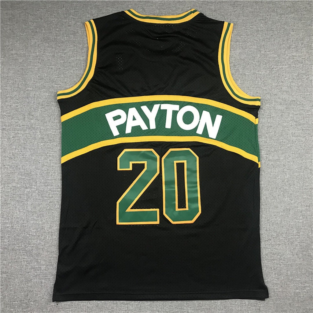 Seattle SuperSonics Gary Payton #20 NBA Retro Embroidered Jersey – Sizes S-XXXL