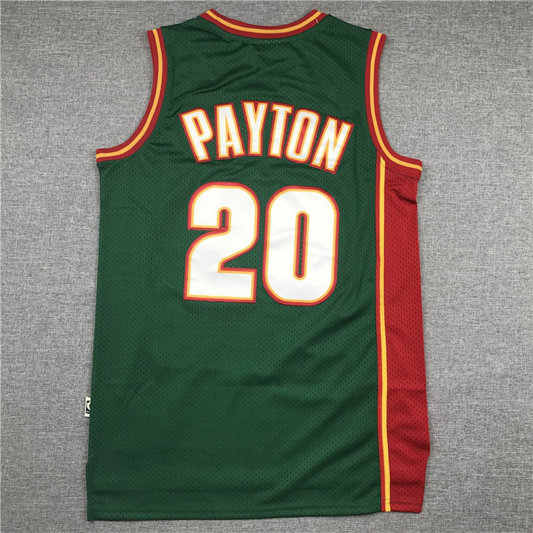 Seattle SuperSonics Gary Payton #20 NBA Retro Embroidered Jersey – Sizes S-XXXL