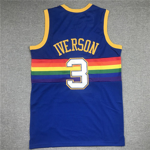 Allen Iverson #3 Denver Nuggets NBA Retro Jersey