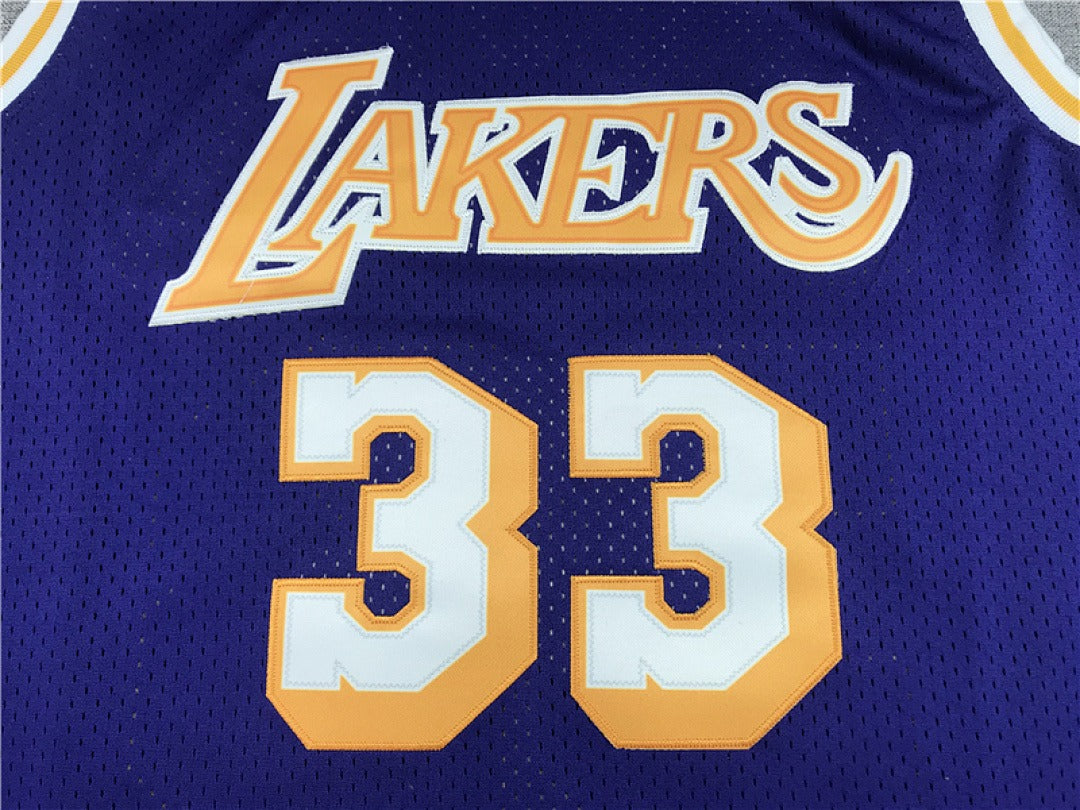 Kareem Abdul-Jabbar #33 Los Angeles Lakers NBA Retro Embroidered Jersey – Sizes S-XXXL