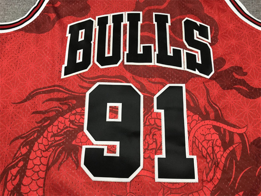 Chicago Rodman #91 NBA Retro Embroidered Jersey – Sizes S-XXXL
