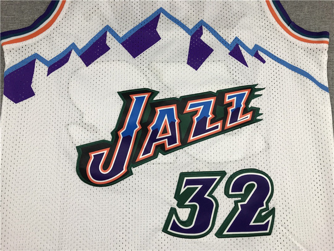 Utah Jazz #32 Karl Malone Retro NBA Jersey | Sizes S–XXXL