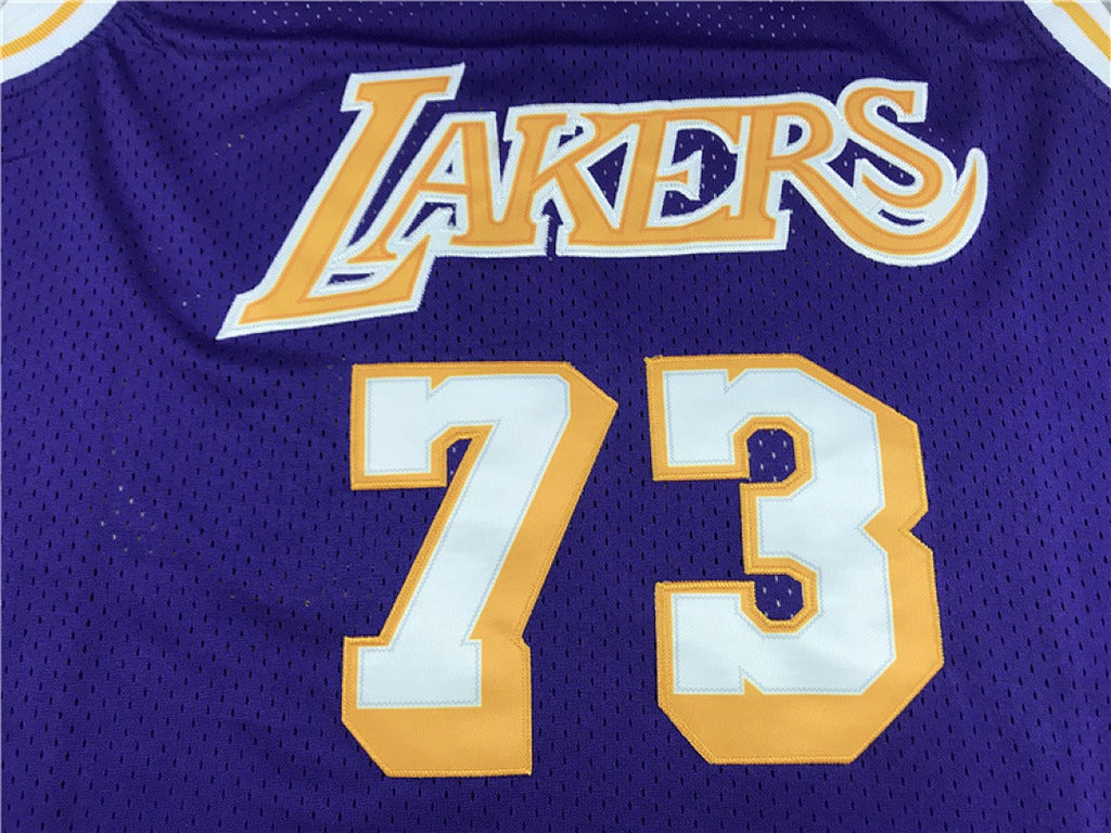 Dennis Rodman #73 Los Angeles Lakers NBA Retro Embroidered Jersey – Sizes S-XXXL