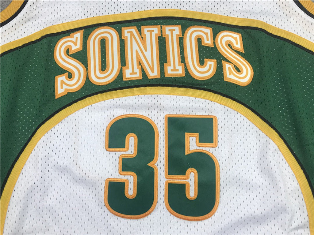 Seattle SuperSonics #35 Kevin Durant NBA Retro Embroidered Jersey – Sizes S-XXXL