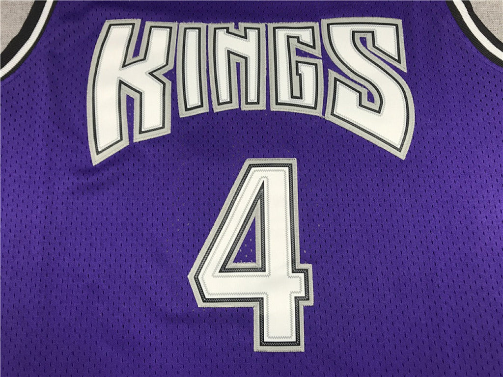 Sacramento Kings Webber #4 NBA Retro Embroidered Jersey – Sizes S-XXXL