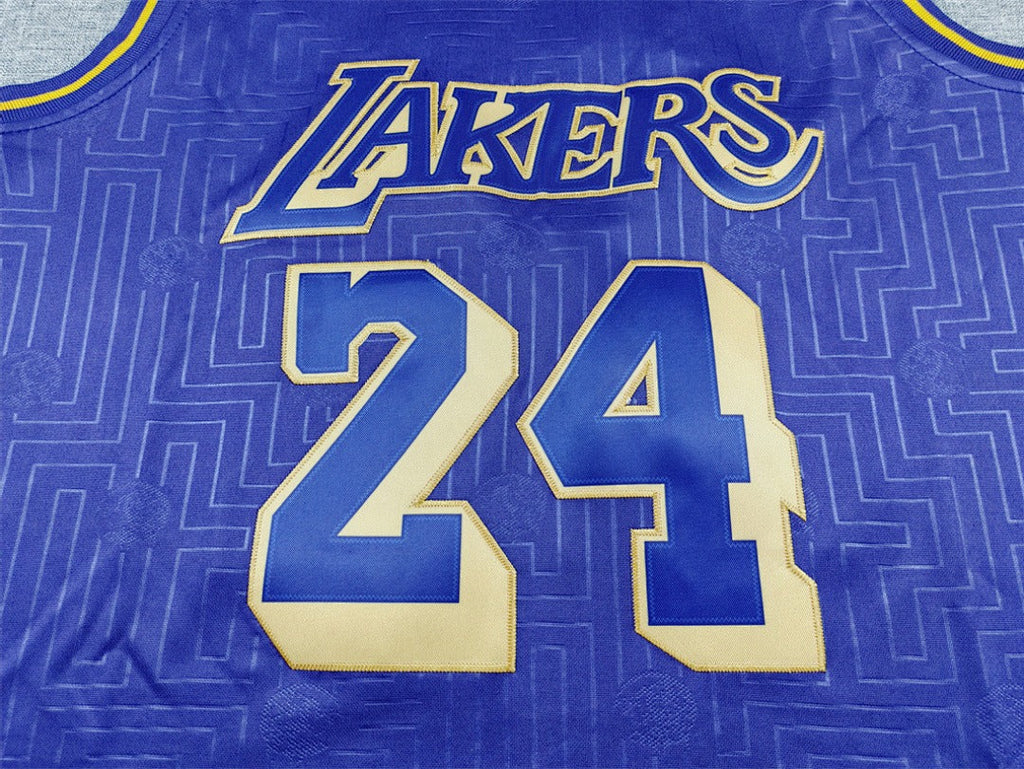 Los Angeles Lakers Kobe Bryant #24 NBA Retro Embroidered Jersey – Sizes S-XXXL