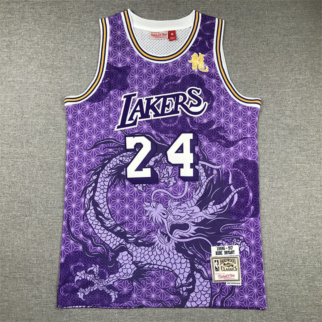 Los Angeles Lakers Kobe Bryant #24 NBA Retro Embroidered Jersey – Sizes S-XXXL