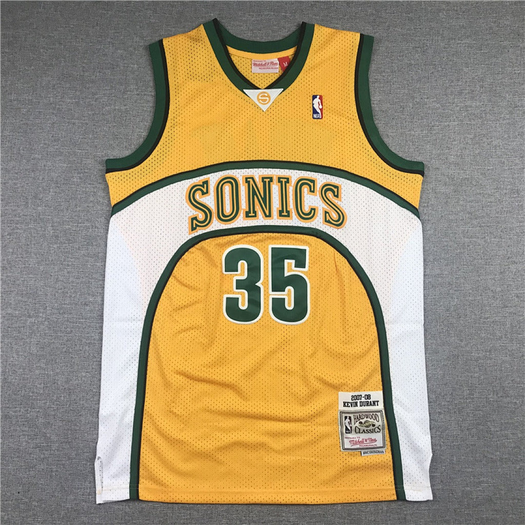 Seattle SuperSonics #35 Kevin Durant NBA Retro Embroidered Jersey – Sizes S-XXXL