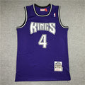 Sacramento Kings Webber #4 NBA Retro Embroidered Jersey – Sizes S-XXXL