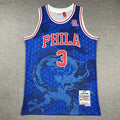 Philadelphia 76ers Allen Iverson #3 NBA Retro Embroidered Jersey – Sizes S-XXXL