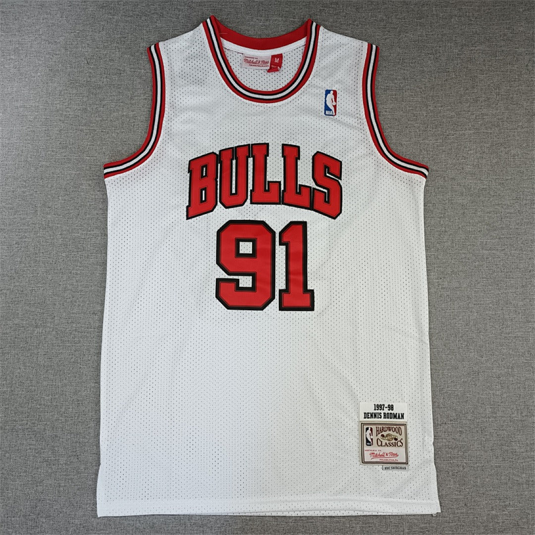 Chicago Rodman #91 NBA Retro Embroidered Jersey – Sizes S-XXXL