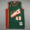 Shawn Kemp #40 Seattle SuperSonics Retro Embroidered Jersey – Sizes S-XXXL