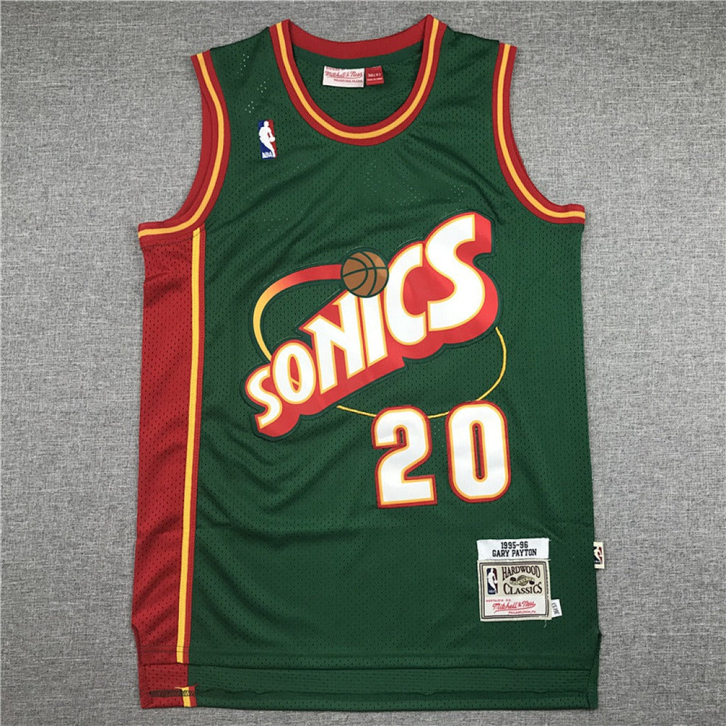 Seattle SuperSonics Gary Payton #20 NBA Retro Embroidered Jersey – Sizes S-XXXL