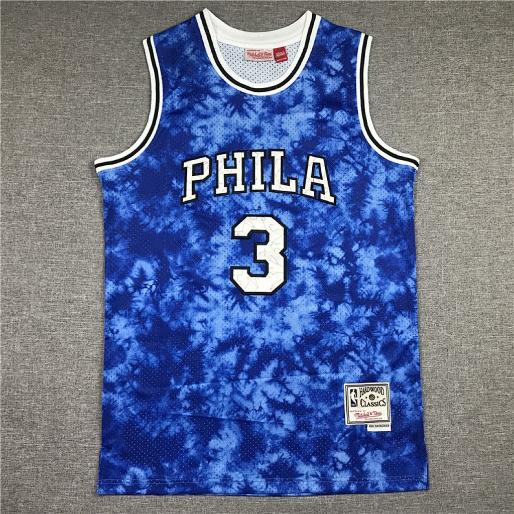 Philadelphia 76ers Allen Iverson #3 NBA Retro Embroidered Jersey – Sizes S-XXXL