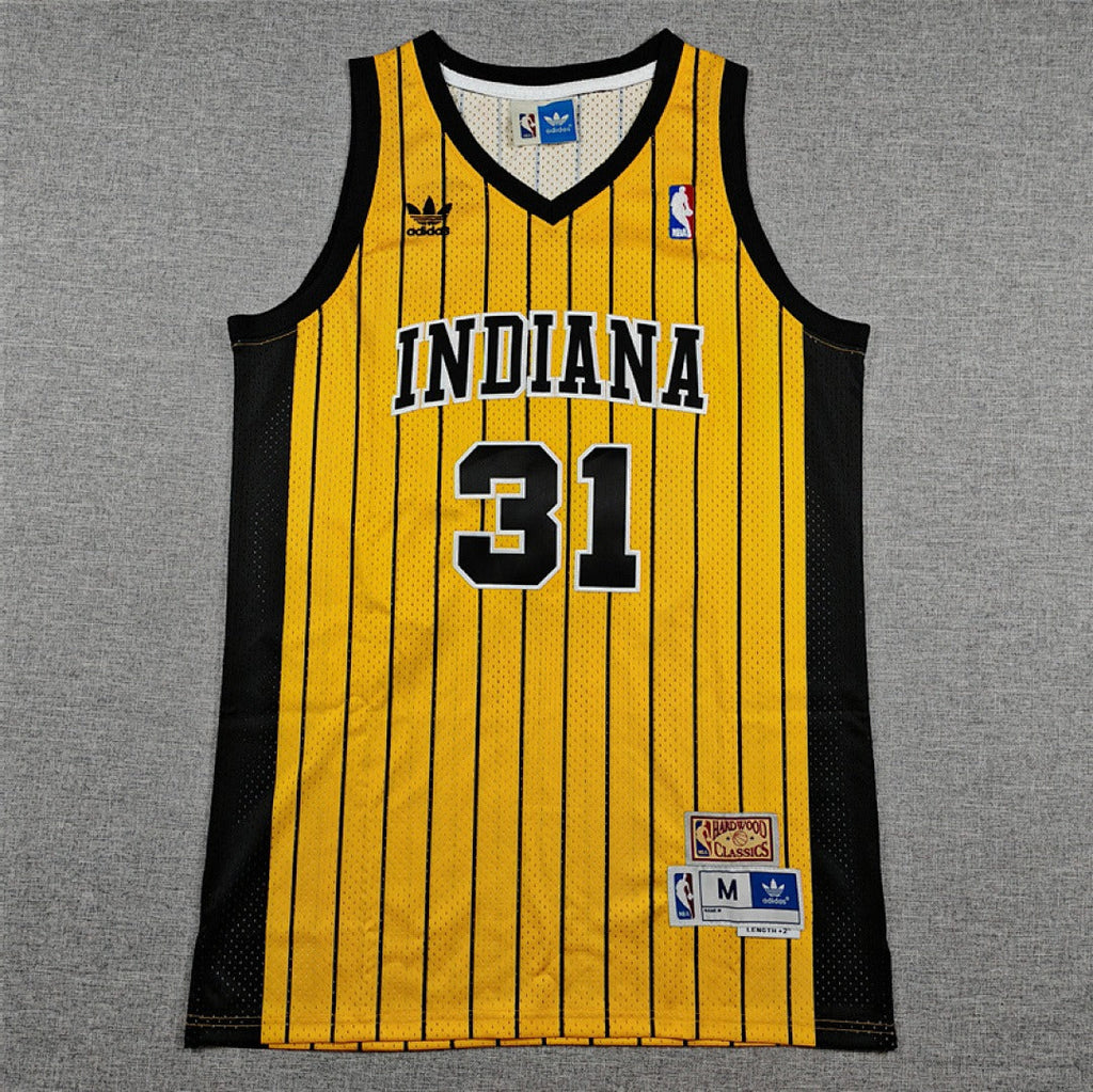 Reggie Miller #31 Indiana Pacers NBA Retro Embroidered Jersey