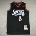 Philadelphia 76ers Allen Iverson #3 NBA Retro Embroidered Jersey – Sizes S-XXXL