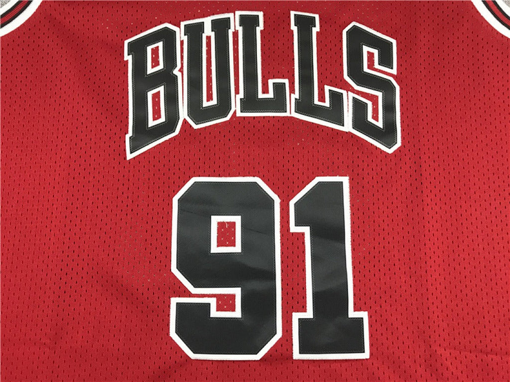 Chicago Rodman #91 NBA Retro Embroidered Jersey – Sizes S-XXXL